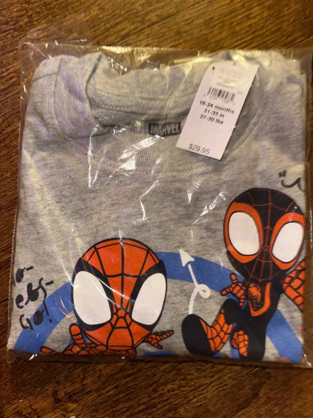 GAP Grey Kids Spider-Verse Long Sleeve Tee - NWT 18-24 Months